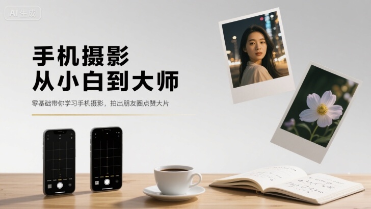 手机摄影从小白到大师，零基础带你学习手机摄影，拍出朋友圈点赞大片-卿云社