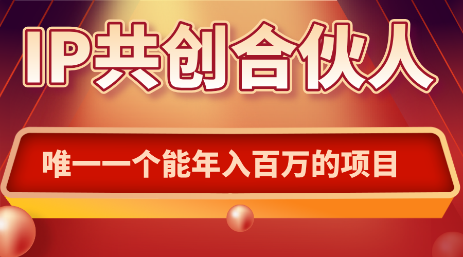 如何通过IP共创合伙人一起合伙“卖项目”-卿云社