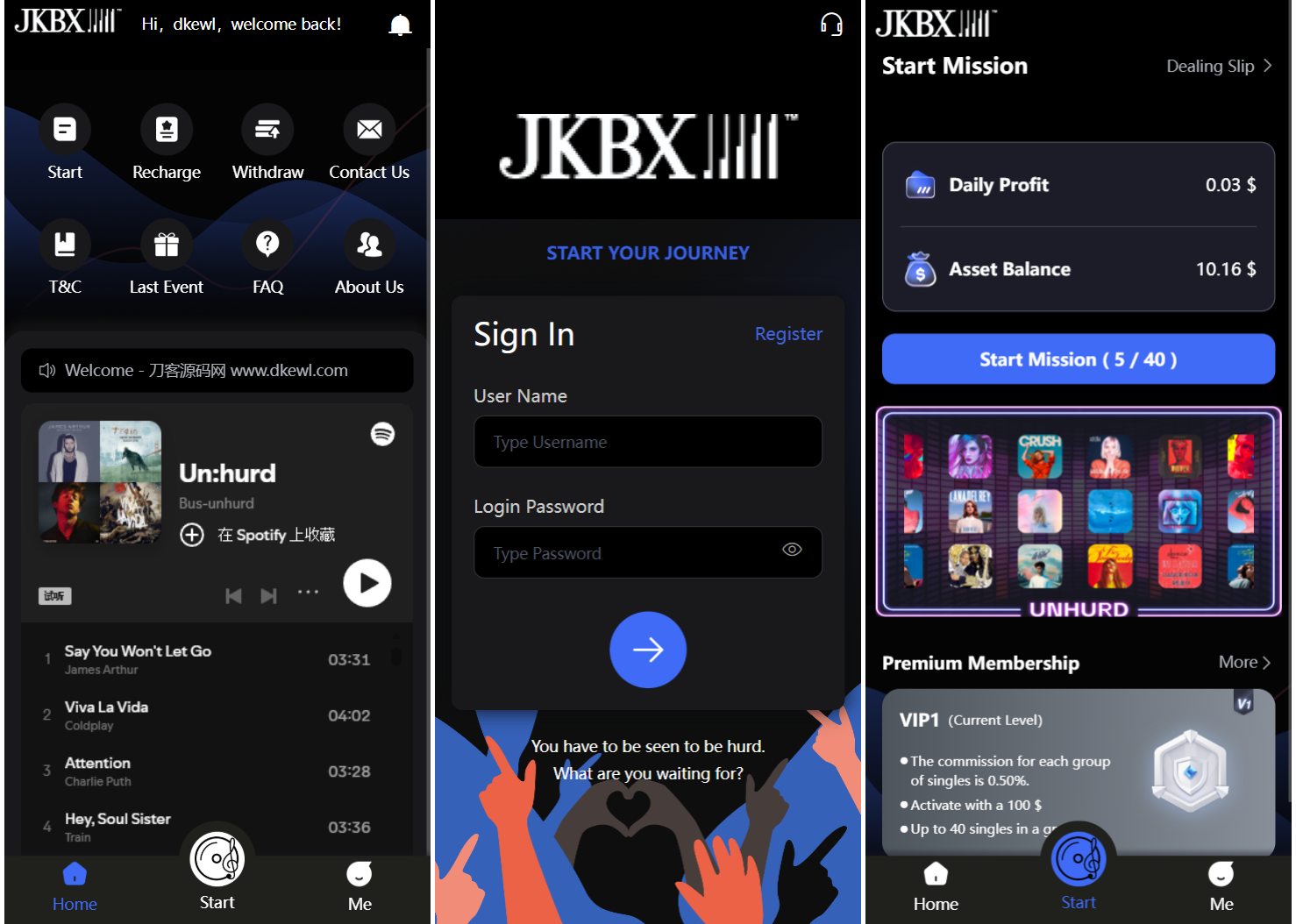 JKBX海外音乐抢单系统源码 Thinkphp框架 附教程-卿云社