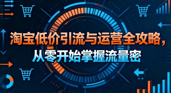 淘宝低价引流与运营全攻略，从零开始掌握流量密码-卿云社