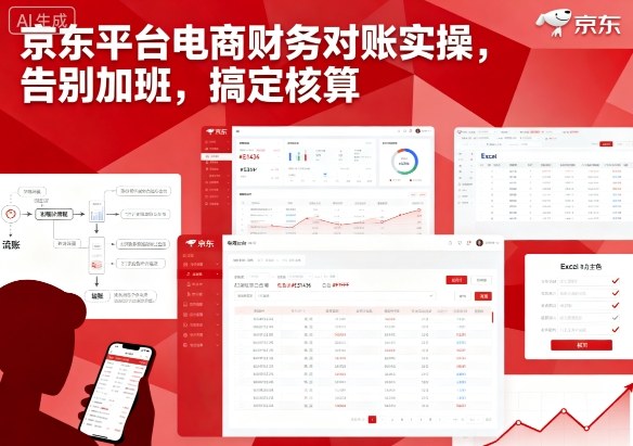 京东平台电商财务对账实操，告别加班，搞定核算-卿云社