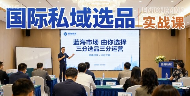 国际私域选品实战课，蓝海市场由你选择，七分选品三分运营-卿云社