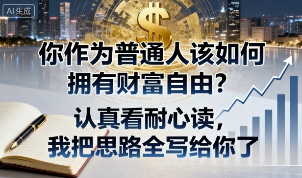 付费文章：你作为普通人该如何拥有财富自由？认真看耐心读，我把思路全写给你了-卿云社