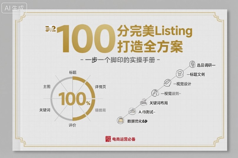 100分完美Listing打造全方案，想要完美listing必须是需要一步一个脚印的-卿云社