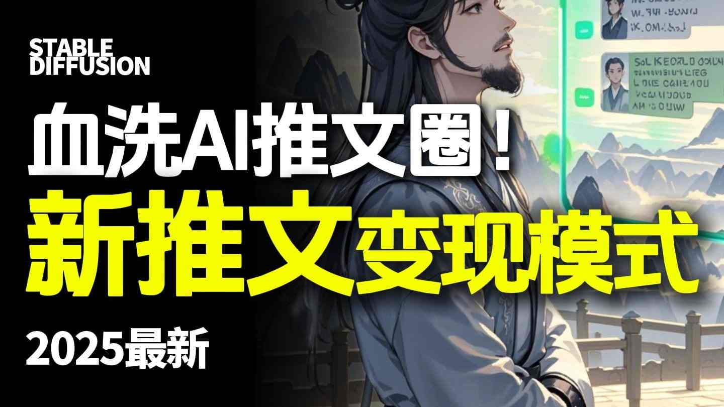 最新AI动态电影漫画小说推文，全流程实操教学，小白也能月入1W+-卿云社