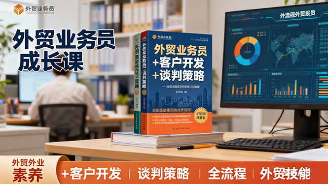 外贸业务员成长课：职业素养+客户开发+谈判策略、掌握全流程外贸技能-卿云社