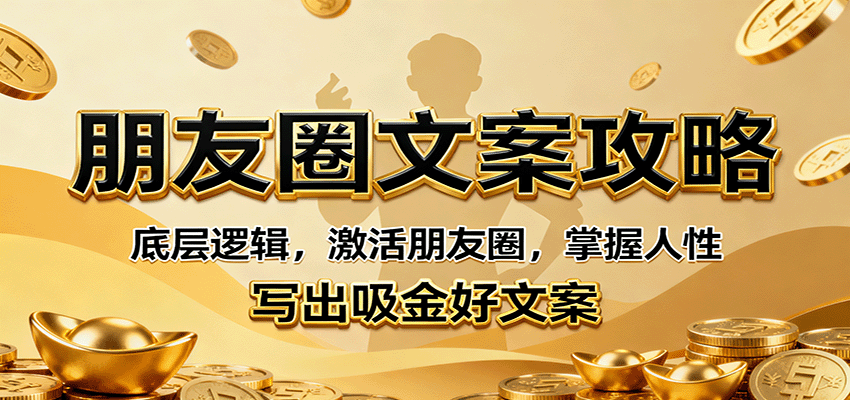 朋友圈文案攻略：底层逻辑，激活朋友圈，掌握人性，写出吸金好文案-卿云社