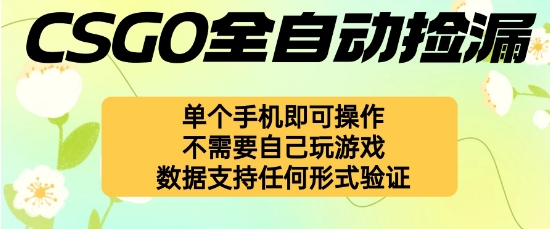 自动挂G捡漏，不用自己挂G不用玩游戏，一个手机即可操作，新手小白轻松月入1W+【揭秘】-卿云社