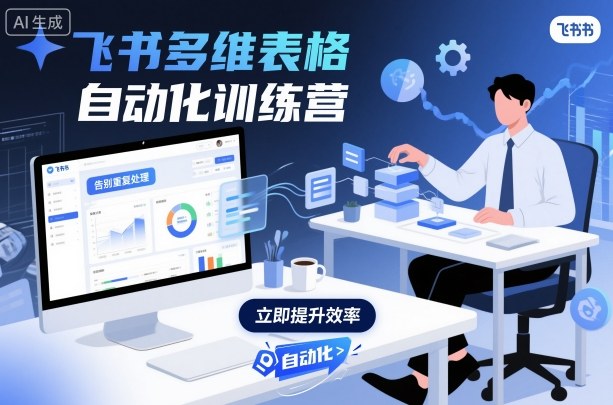 飞书多维表格自动化训练营，手把手教你告别重复处理，用多维表格开启高效办公新模式-卿云社