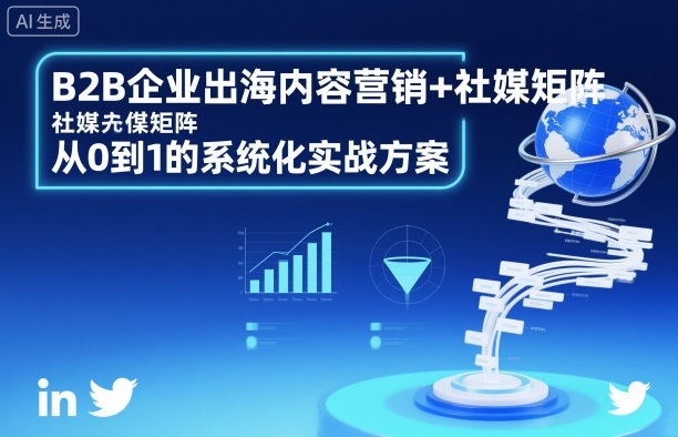 B2B企业出海内容营销+社媒矩阵，从0到1的系统化实战方案-卿云社
