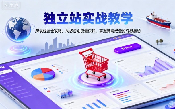 独立站实战教学，跨境经营全攻略，助您告别流量依赖，掌握跨境经营的终极奥-卿云社