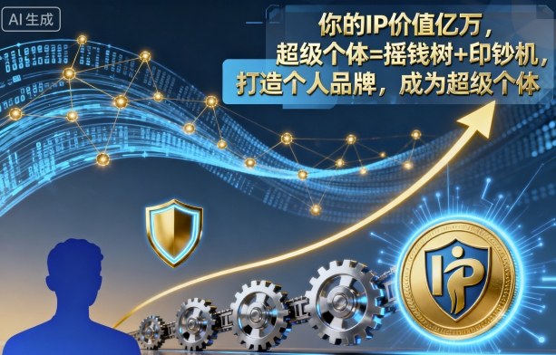 你的IP价值亿万，超级个体=摇钱树+印钞机，打造个人品牌，成为超级个体-卿云社