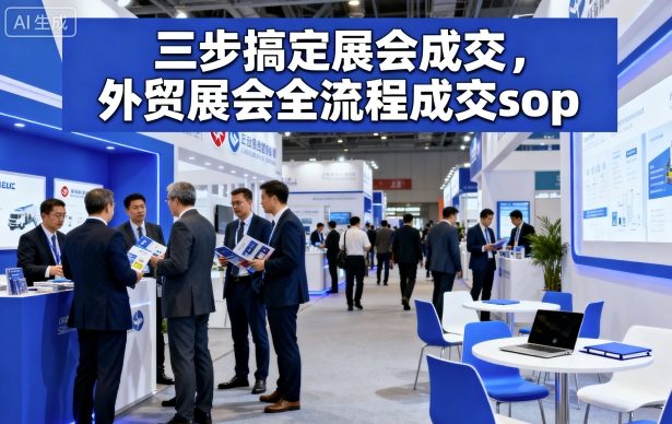 三步搞定展会成交，外贸展会全流程成交sop-卿云社