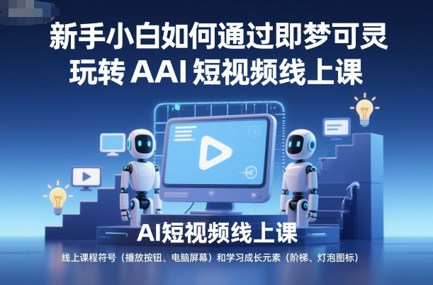 新手小白如何通过即梦可灵玩转AI短视频线上课-卿云社