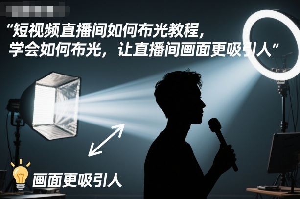 短视频直播间如何布光教程，学会如何布光，让直播间画面更吸引人-卿云社