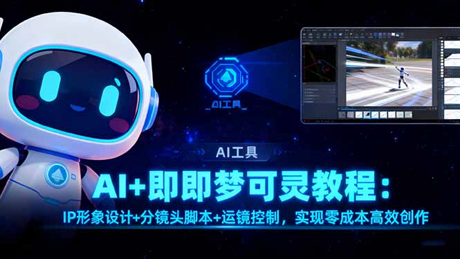 AI+即梦可灵教程：IP形象设计+分镜头脚本+运镜控制，实现零成本高效创作-卿云社