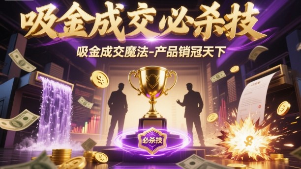 吸金成交必杀技，吸金成交魔法-产品销冠天下-卿云社
