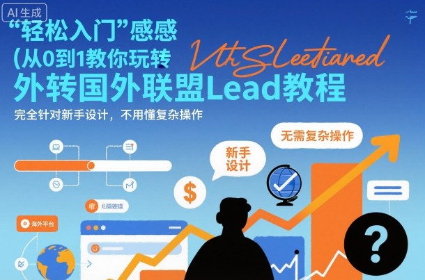 国外联盟賺美刀项目，从0到1教你玩转国外联盟Lead教程，纯新手可操作性100%-卿云社