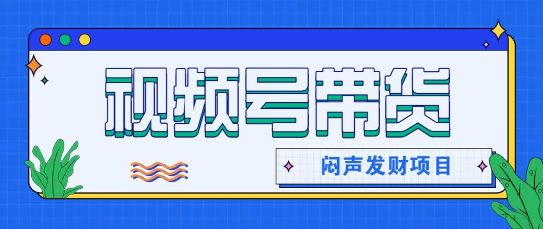 微信视频号带货项目，轻松日赚赚2000+，这个挣钱入口很多伙伴都在闷声发财-卿云社