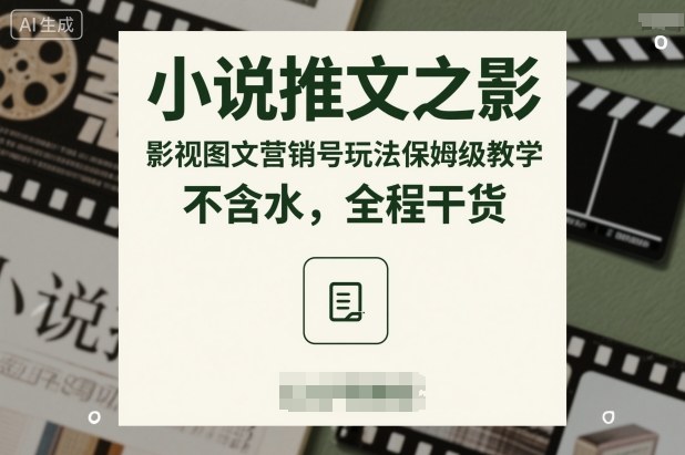 小说推文之影视图文营销号玩法保姆级教学，不含水，全程干货-卿云社