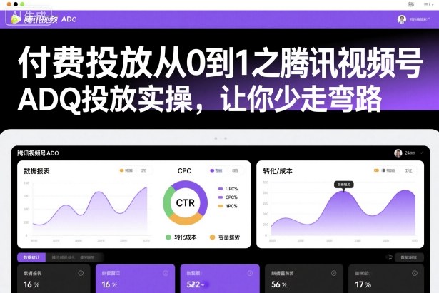 付费投放从0到1之腾讯视频号ADQ投放实操，让你少走弯路-卿云社