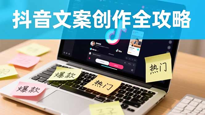 抖音文案创作全攻略：爆款标题九大绝招,100个模版直接套用,月入过万不是梦-卿云社