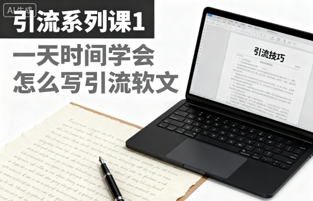 引流系列课1，一天时间学会怎么写引流软文-卿云社