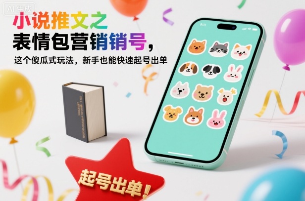 小说推文之表情包营销号，这个傻瓜式玩法，新手也能快速起号出单-卿云社