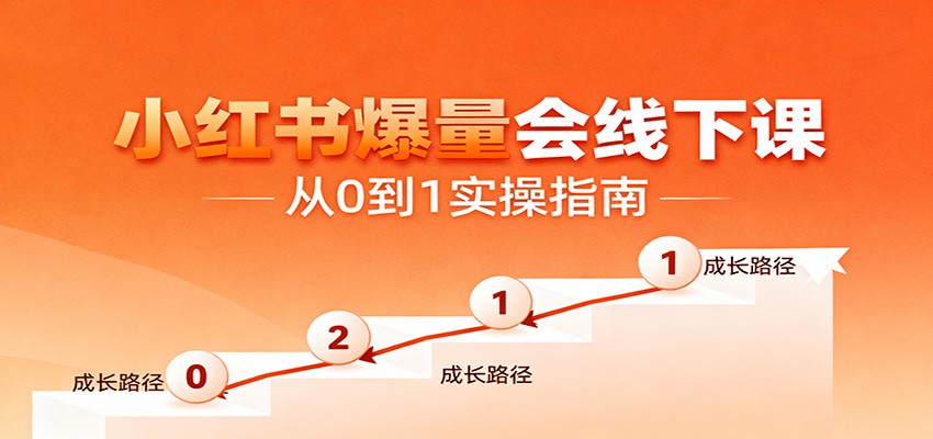小红书爆量会线下课，聚焦小红书运营全流程，从0到1爆店实操方案-卿云社
