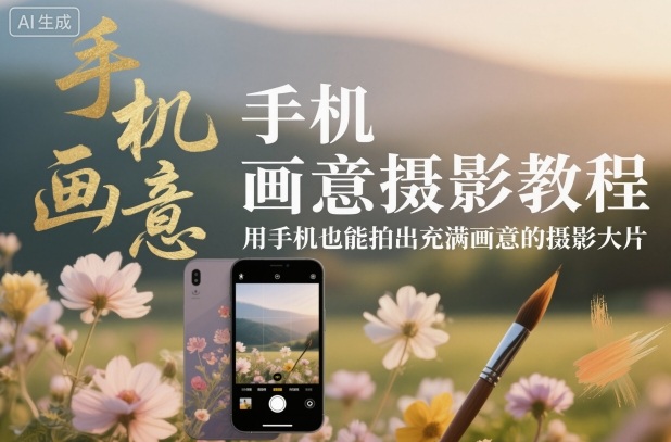 手机画意摄影教程，用手机也能拍出充满画意的摄影大片-卿云社