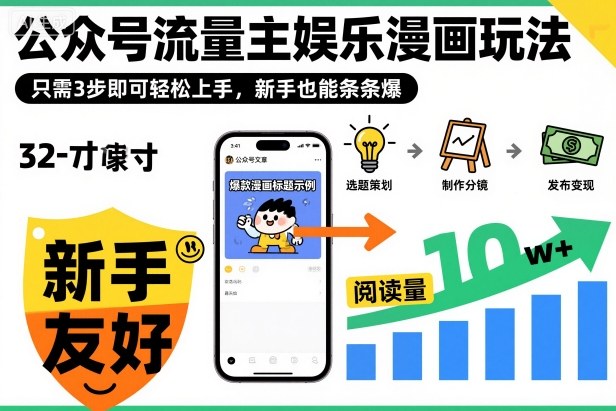 ‍‬⁢‍⁡‍‍⁡​⁣⁤‍‬⁡⁣⁢​⁣‍⁣‌‌⁢​⁡⁡‌​⁢⁣⁢​⁢‌​⁣‬​⁣‬‬⁣⁢​⁢⁣公众号流量主娱乐漫画玩法，只需3步即可轻松上手，新手也能条条爆-卿云社