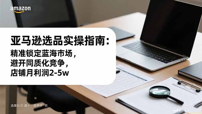 亚马逊选品实操指南：精准锁定蓝海市场，避开同质化竞争，店铺月利润2-5w-卿云社