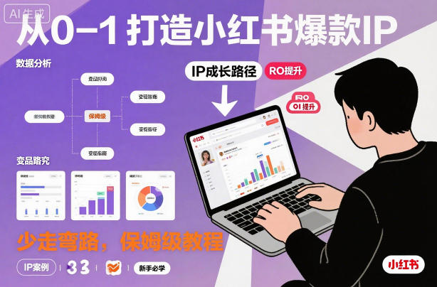 从0-1如何打造一个小红书爆款IP，少走弯路，保姆级教程-卿云社