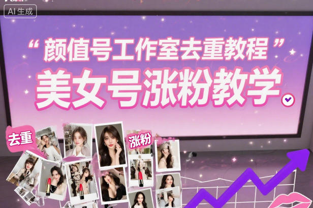 颜值号工作室去重教程，美女号涨粉教学-卿云社