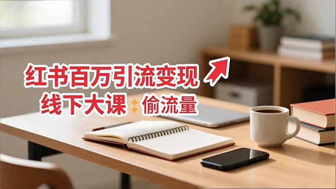 小红书百万引流变现-11月线下大课：分享从0到百万引流路径，手把手教偷流量、拿结果-卿云社