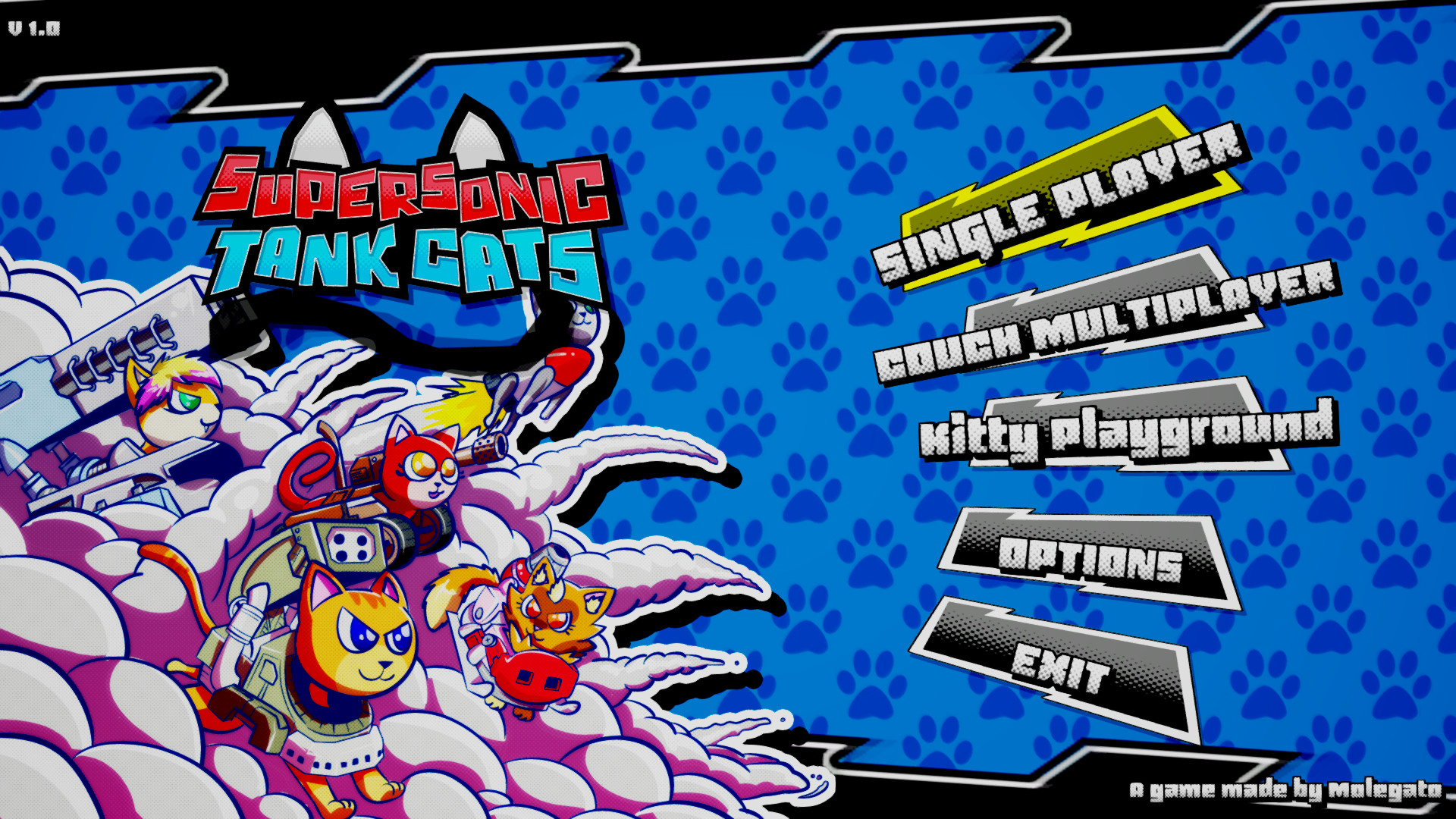 《超音速坦克猫 Supersonic Tank Cats》Switch英文版NSP下载-卿云社