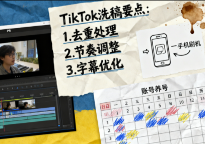 TikTok洗稿剪辑全流程课-卿云社