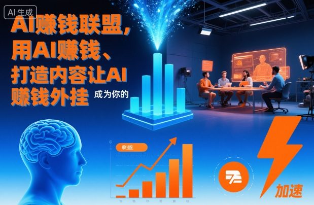AI賺钱联盟，用AI賺钱、打造内容让AI成为你的賺钱外挂-卿云社