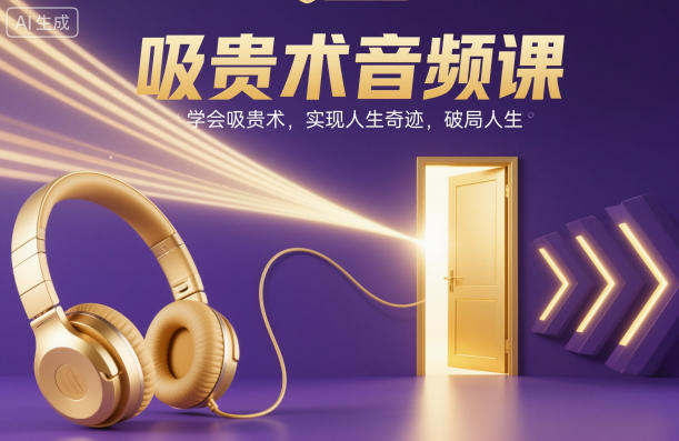 吸贵术音频课，学会吸贵术，实现人生奇迹，破局人生-卿云社