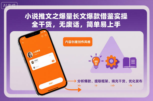 小说推文之爆量长文爆款借鉴实操，全干货，无废话，简单易上手-卿云社