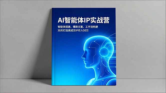 AI智能体IP实战营，智能体搭建、爆款文案、工作流构建，30天打造高成交IP月入50万-卿云社