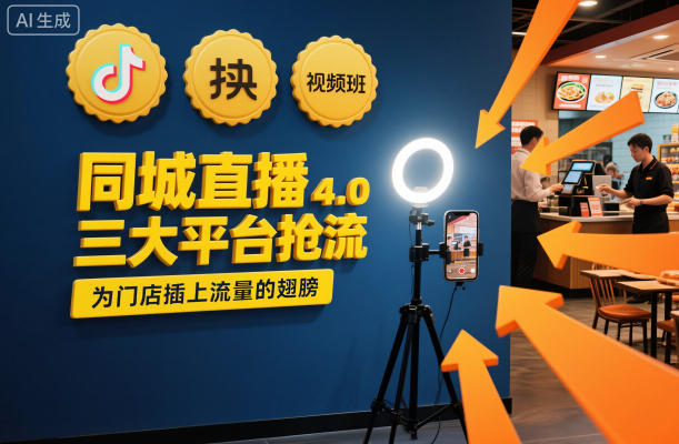 同城直播实操班4.0，三大平台抢流，为门店插上流量的翅膀-卿云社