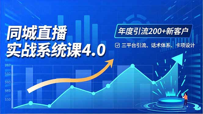 实体店直播实战班4.0，三平台引流、话术体系、卡项设计，年度引流200客月增10万-卿云社
