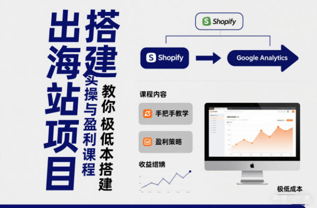 小淘出海站项目，搭建实操与盈利课程，手把手教你用极低成本搭建-卿云社