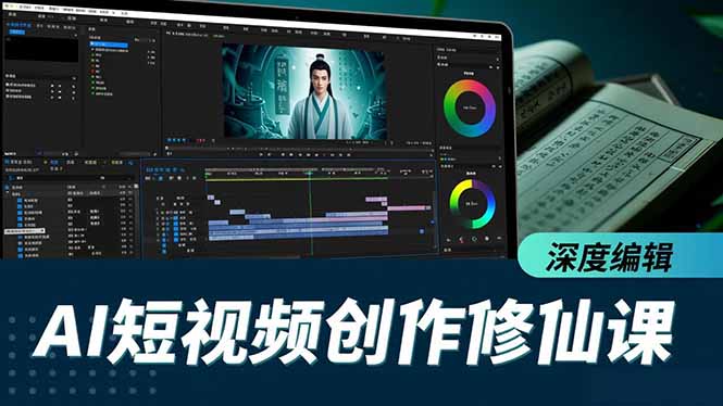 AI短视频创作修仙课，从炼气到金仙、爆款复刻、深度编辑，掌握全栈AI能力-卿云社