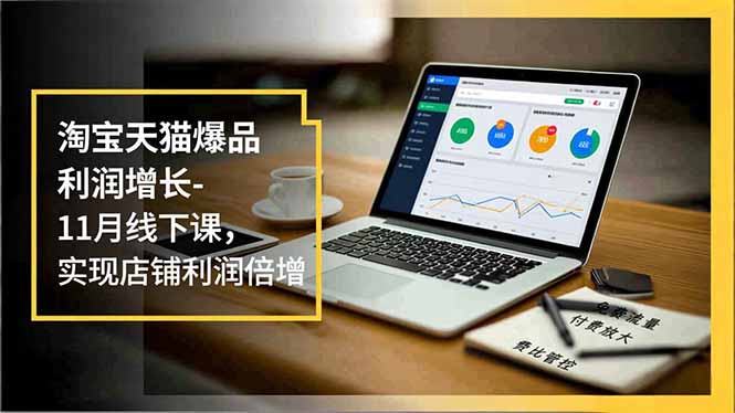 淘宝天猫爆品利润增长-11月线下课，免费流量、付费放大、费比管控，实现店铺利润倍增-卿云社