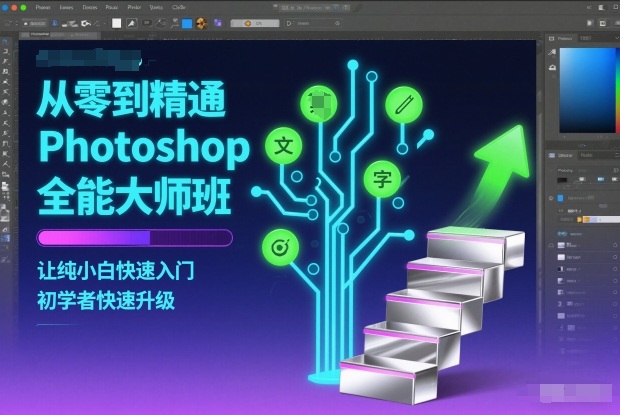 从零到精通Photoshop全能大师班，让纯小白快速入门，初学者快速升级-卿云社