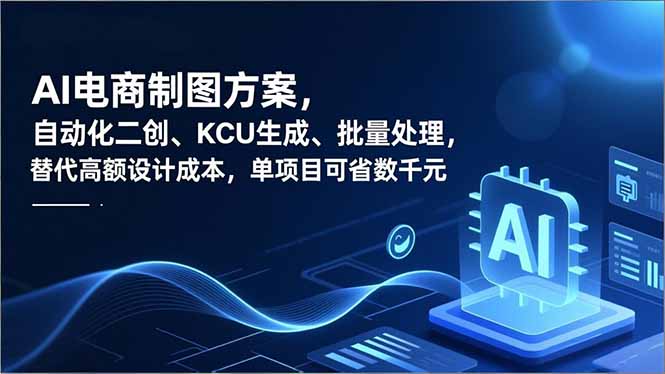 AI电商制图方案，自动化二创、SKU生成、批量处理，替代高额设计成本，单项目可省数千元-卿云社