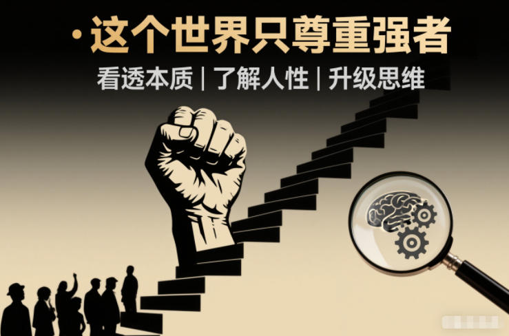 开悟1.0：这个世界只尊重强者，看透本质-了解人性-升级思维-卿云社
