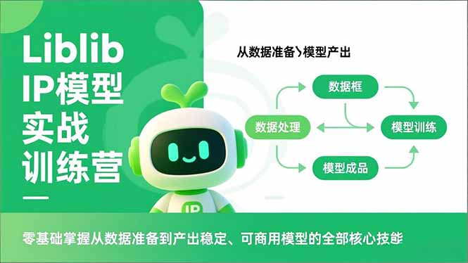 Liblib IP模型实战训练营，零基础掌握从数据准备到产出稳定、可商用模型的全部核心技能-卿云社